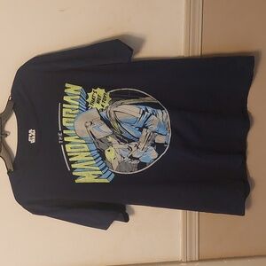 Star Wars Mad Engine Navy Mandalorian Graphic Tee Men's Sz XL